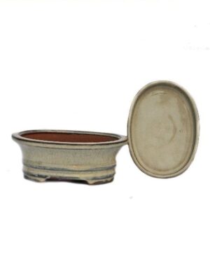 Oval Saucer Detached Glazed Ceramic Bonsai Pots
